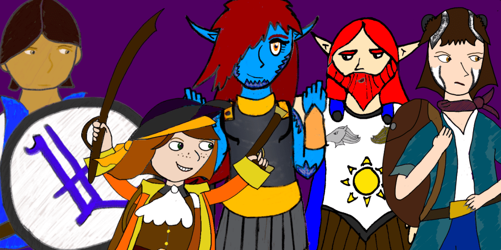 Art of several Realmgard characters.