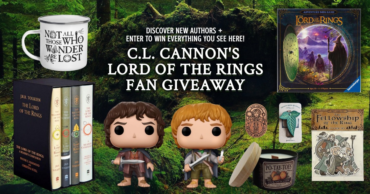 Promotional art for the Lord of the Rings giveaway.