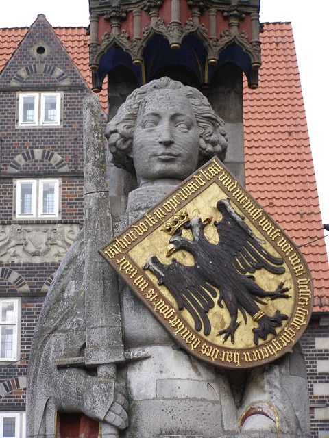 The statue of Roland at Bremen.
