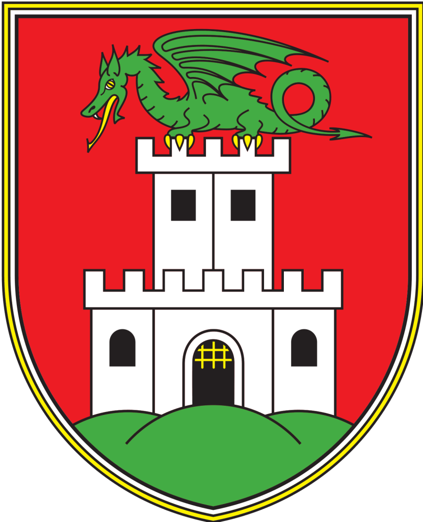 The coat of arms of Ljubljana.