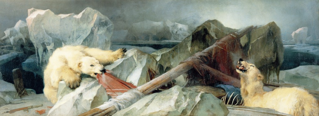 Edwin Landseer's painting "Man Proposes, God Disposes."