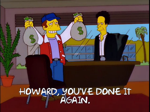 Ron Howard as depicted in The Simpsons.