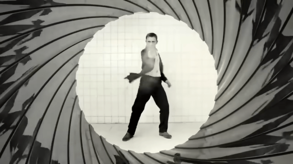 The gun barrel sequence from Casino Royale.