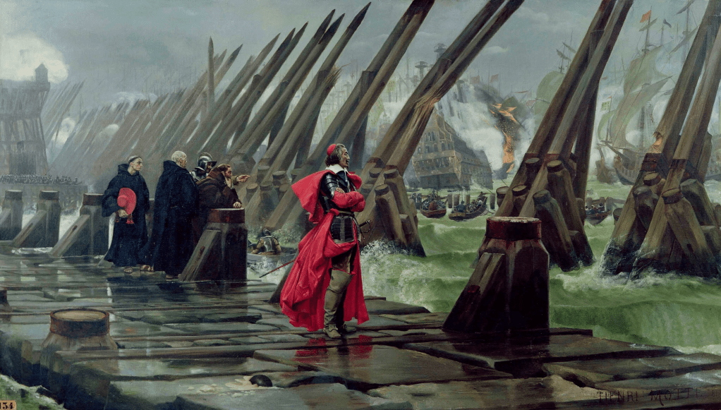 The "Siege of La Rochelle" by Henri-Paul Motte.