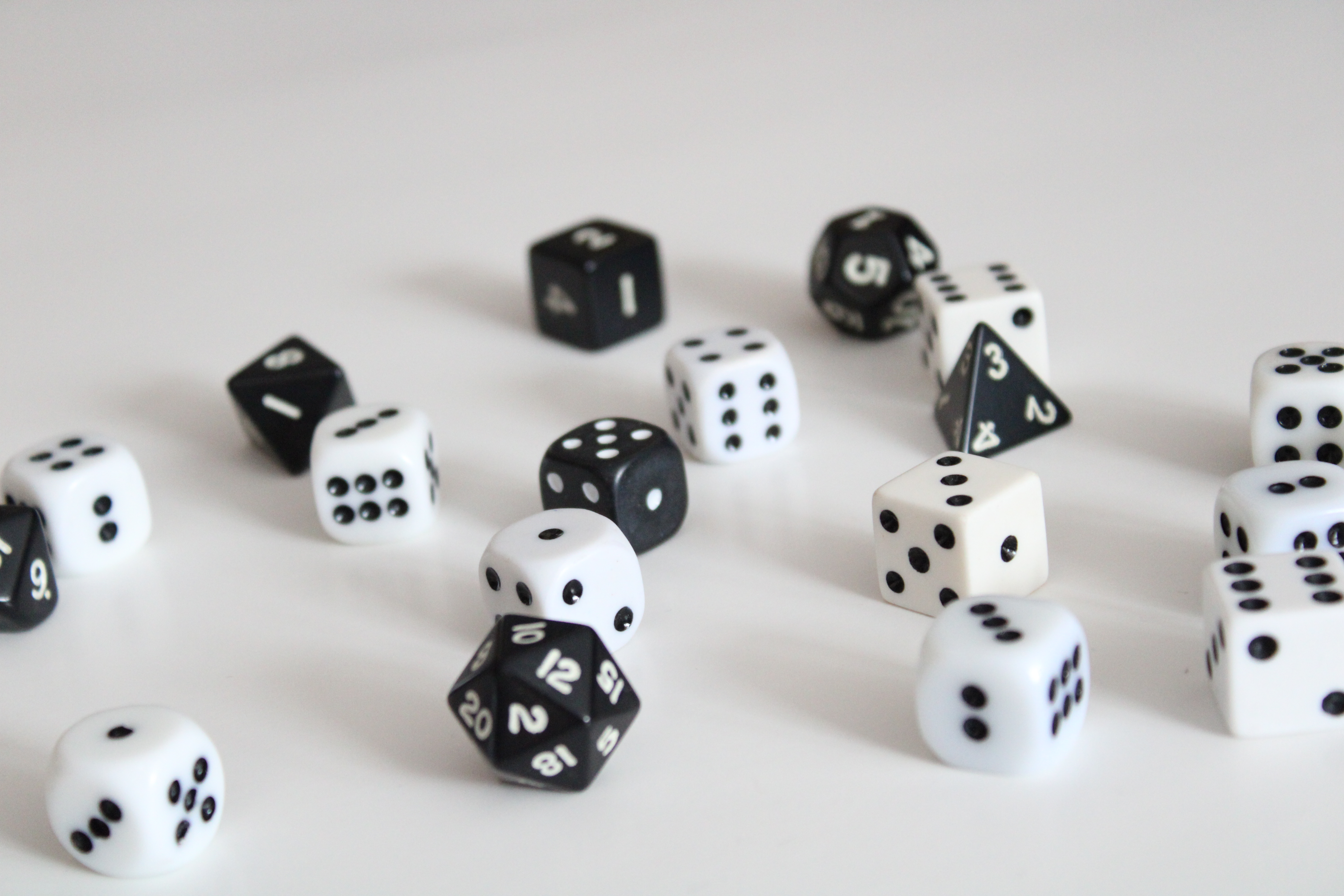 Black and white dive for Dungeons & Dragons.