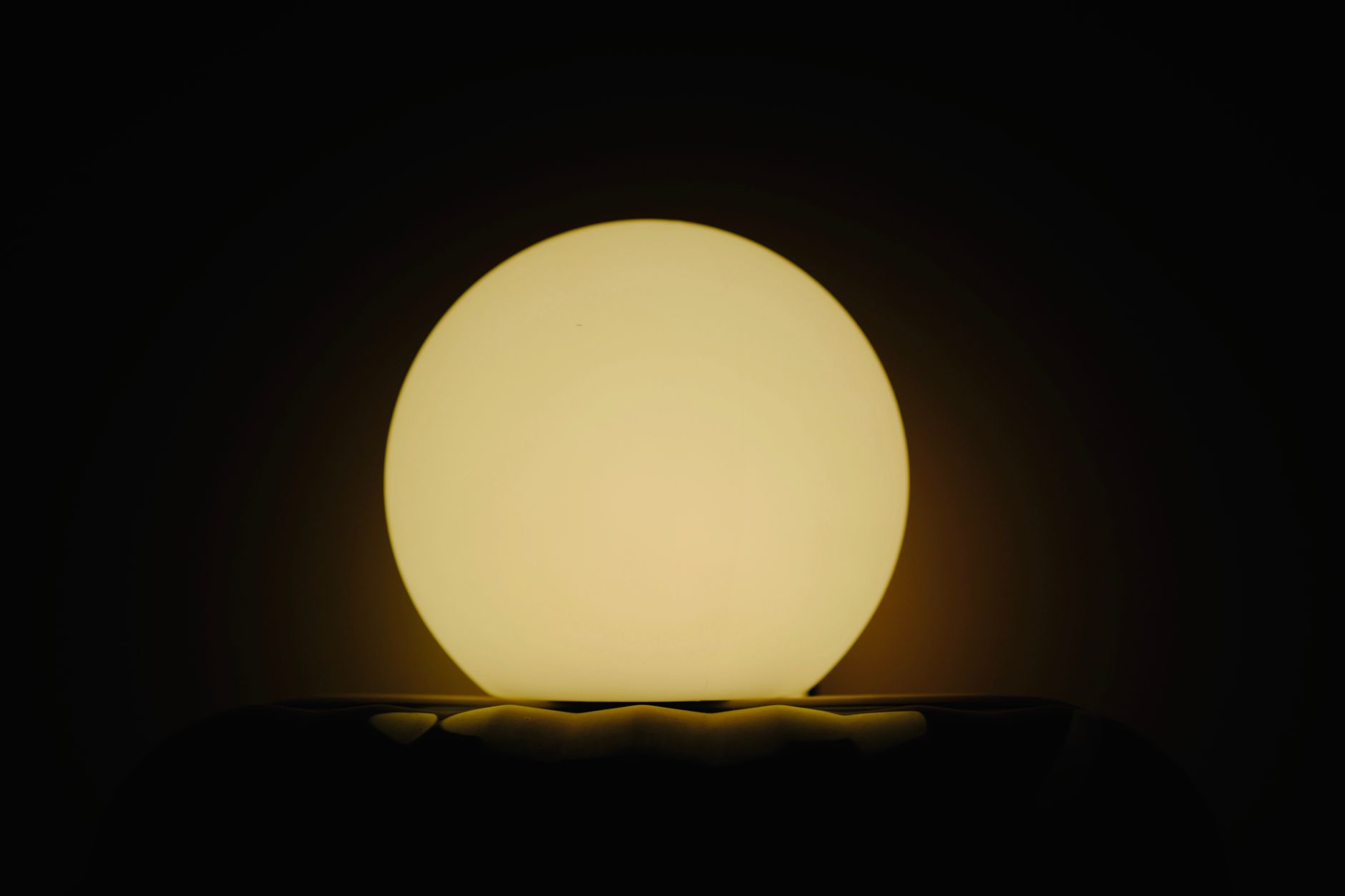 A glowing sphere.