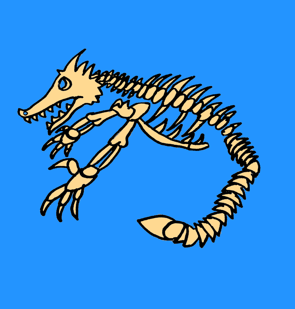 A skeletal sea dragon.