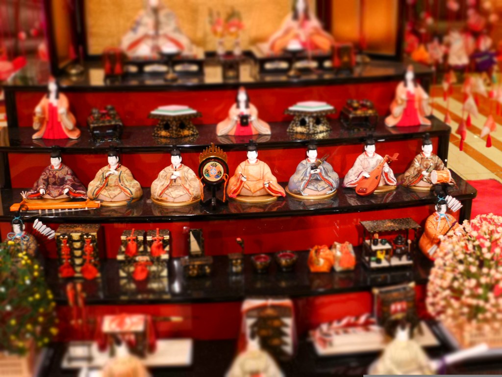 A display for Hinamatsuri.