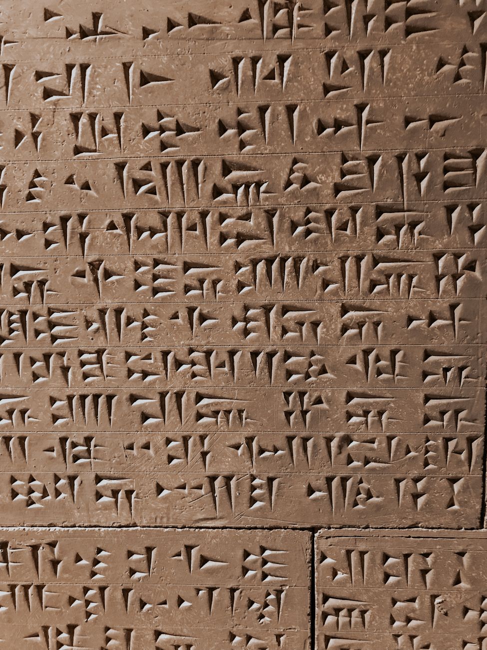 A cuneiform inscriptio.