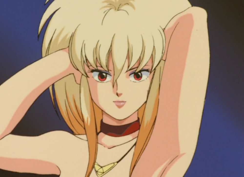 Priss in her stage costume from 'Bubblegum Crisis.'