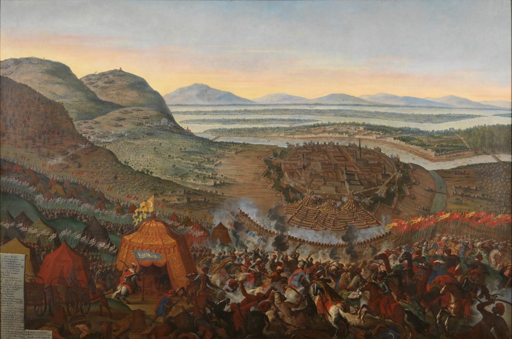 A contemporary depiction of the Ottoman siege of Vienna in 1683.